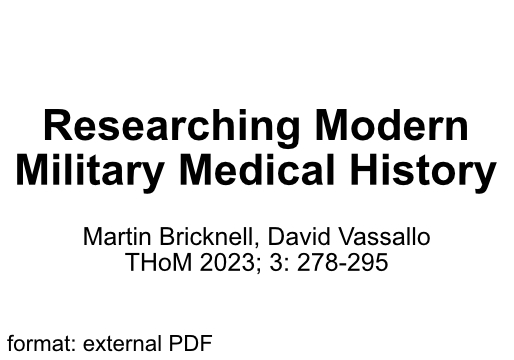 Researching_Modern_Military_Medicine